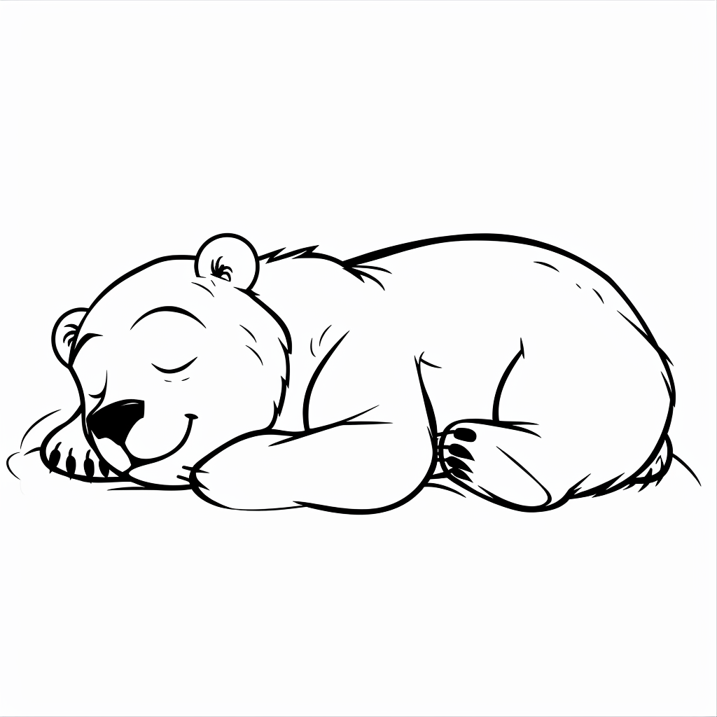 Baby Polar Bear Sleeping