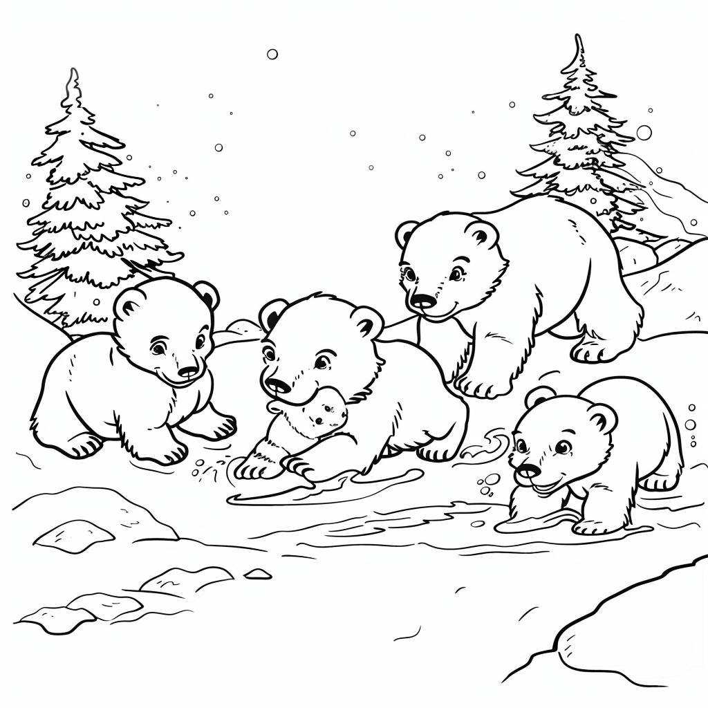 Baby Polar Bears Playing