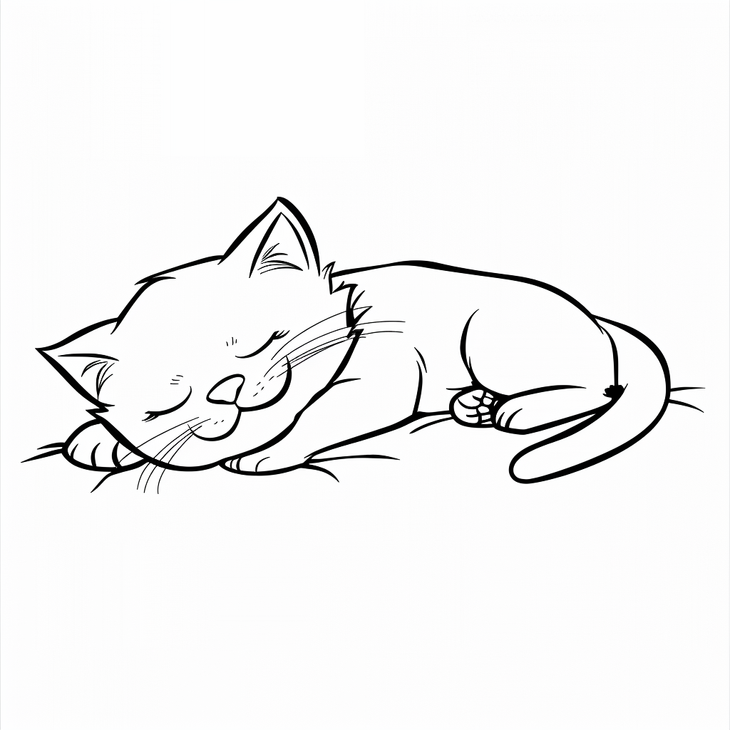Cute Kitty Sleeping