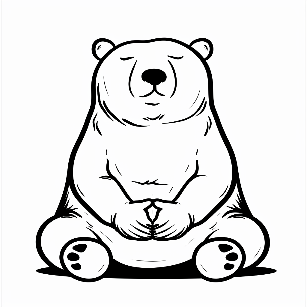 Polar Bear Meditating