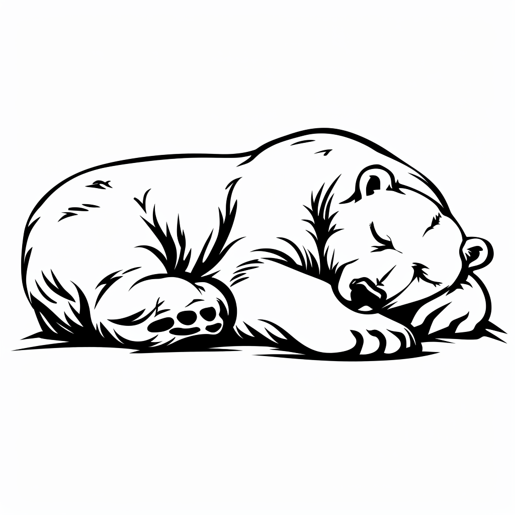 Polar Bear Sleeping