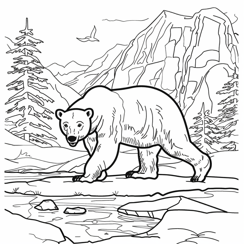 Polar Bear Walking