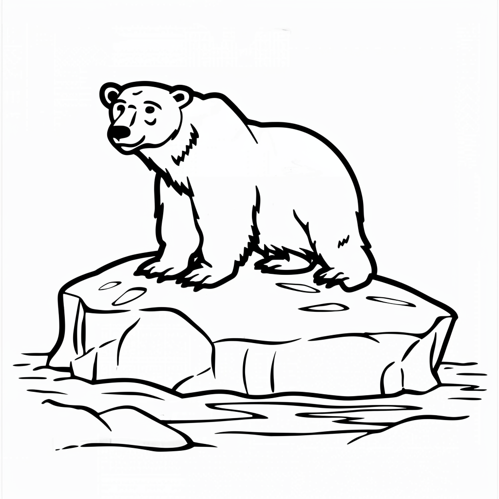 Polar Bear on Iceberg