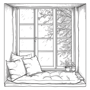 Rainy Day Window Aesthetic