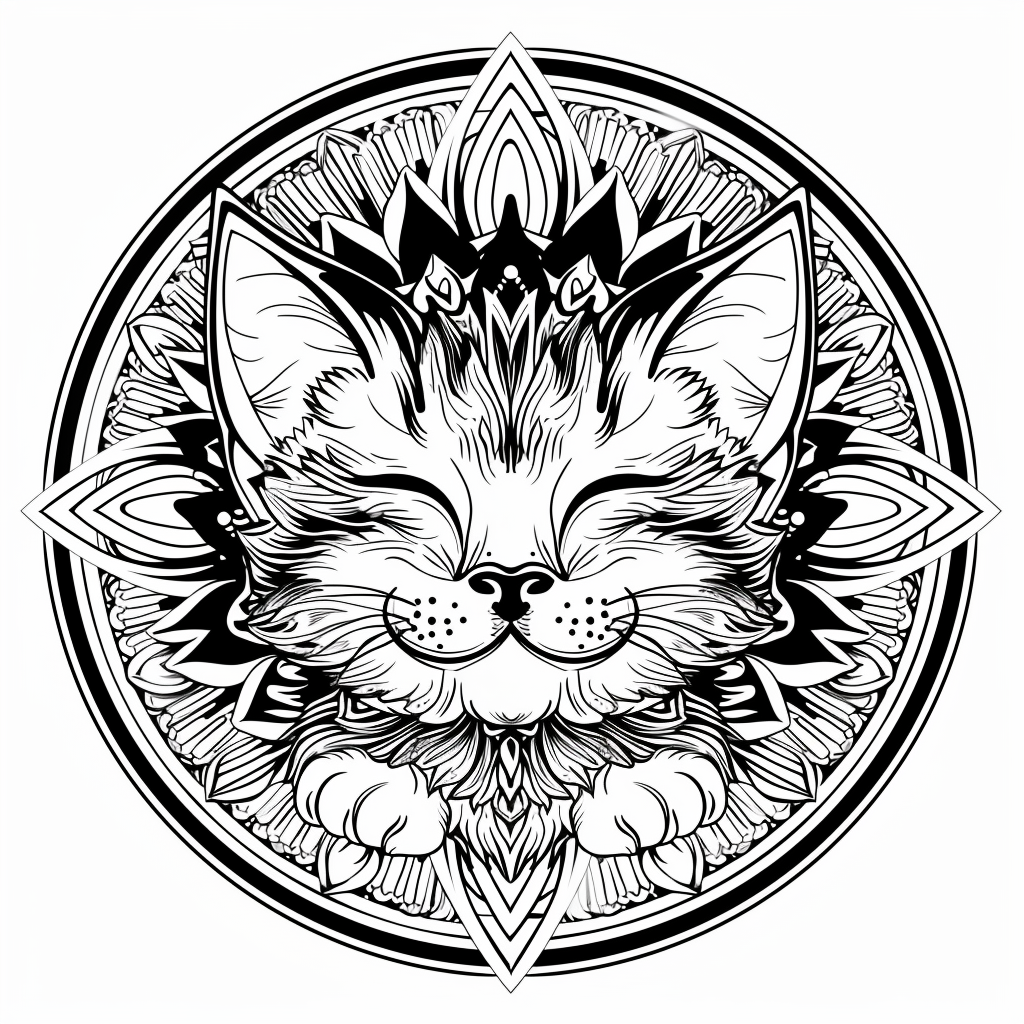 kitten mandala