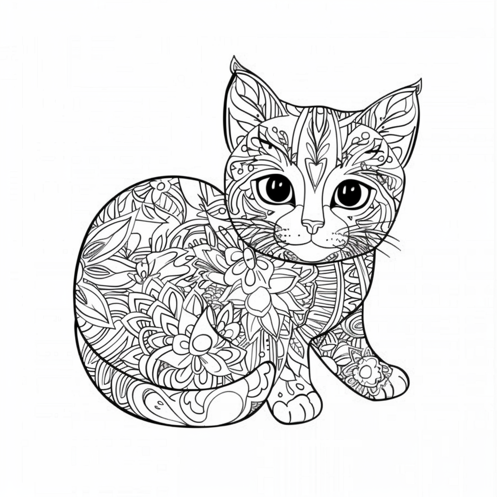 kitten mosaic