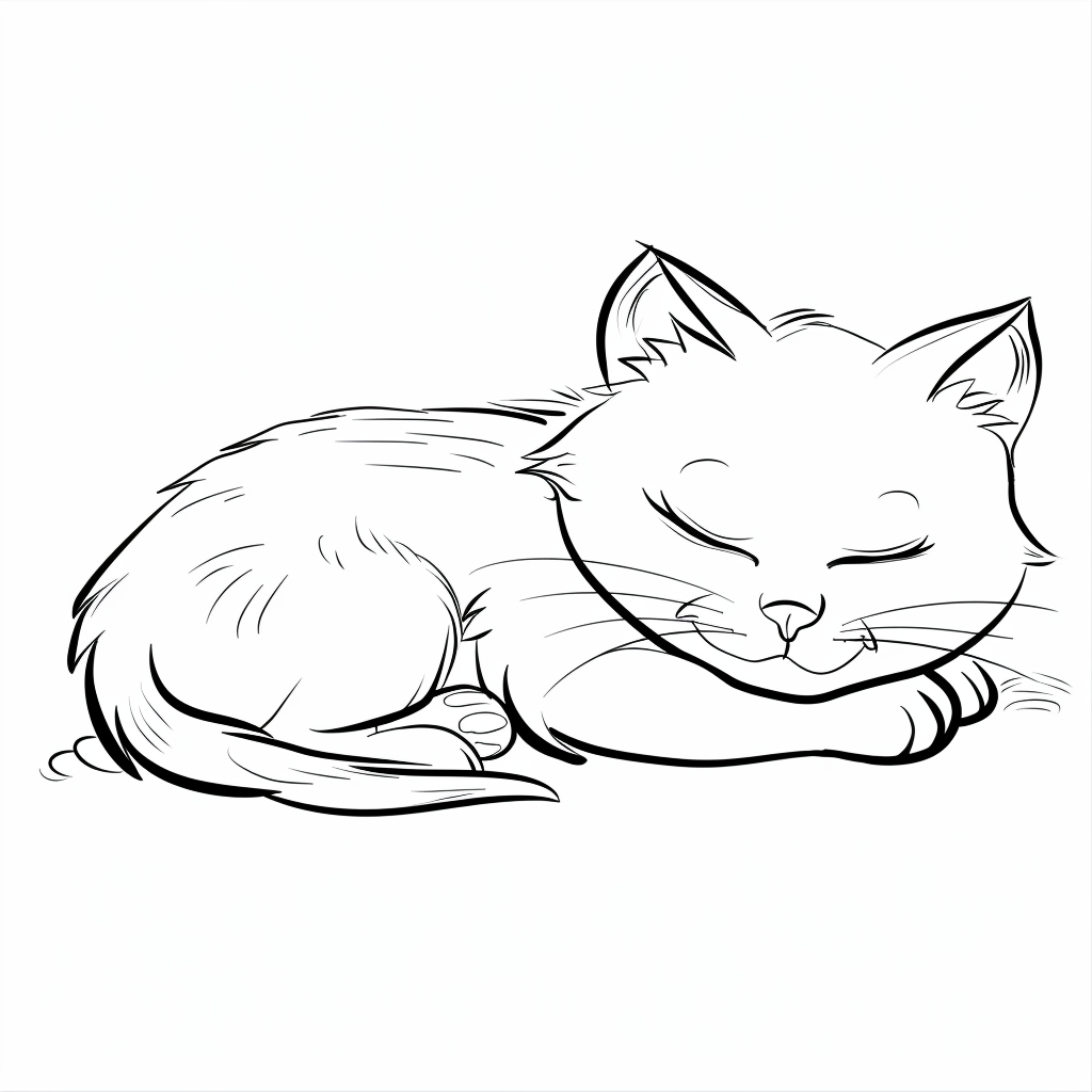 kitten sleeping