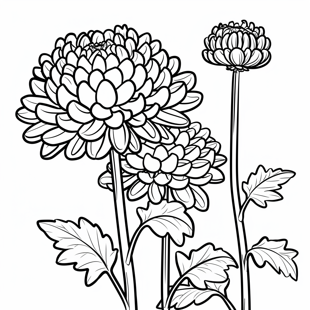 Chrysanthemum Flower in the Field