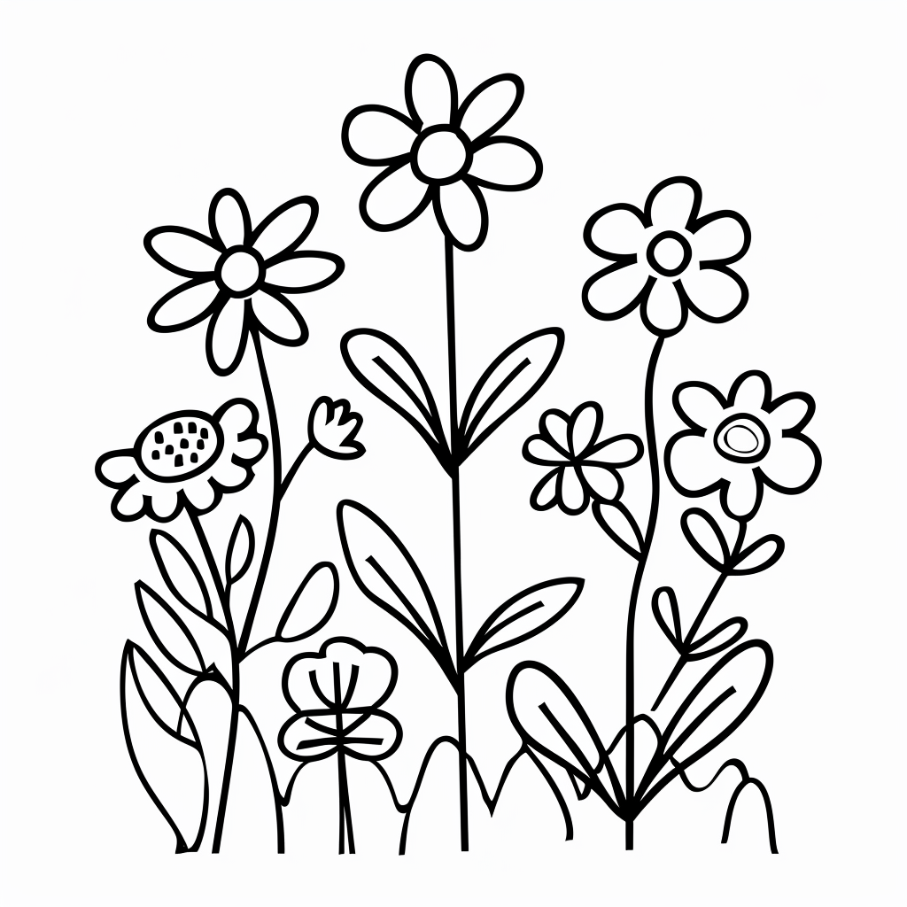 Easy Wildflowers for Preschoolers