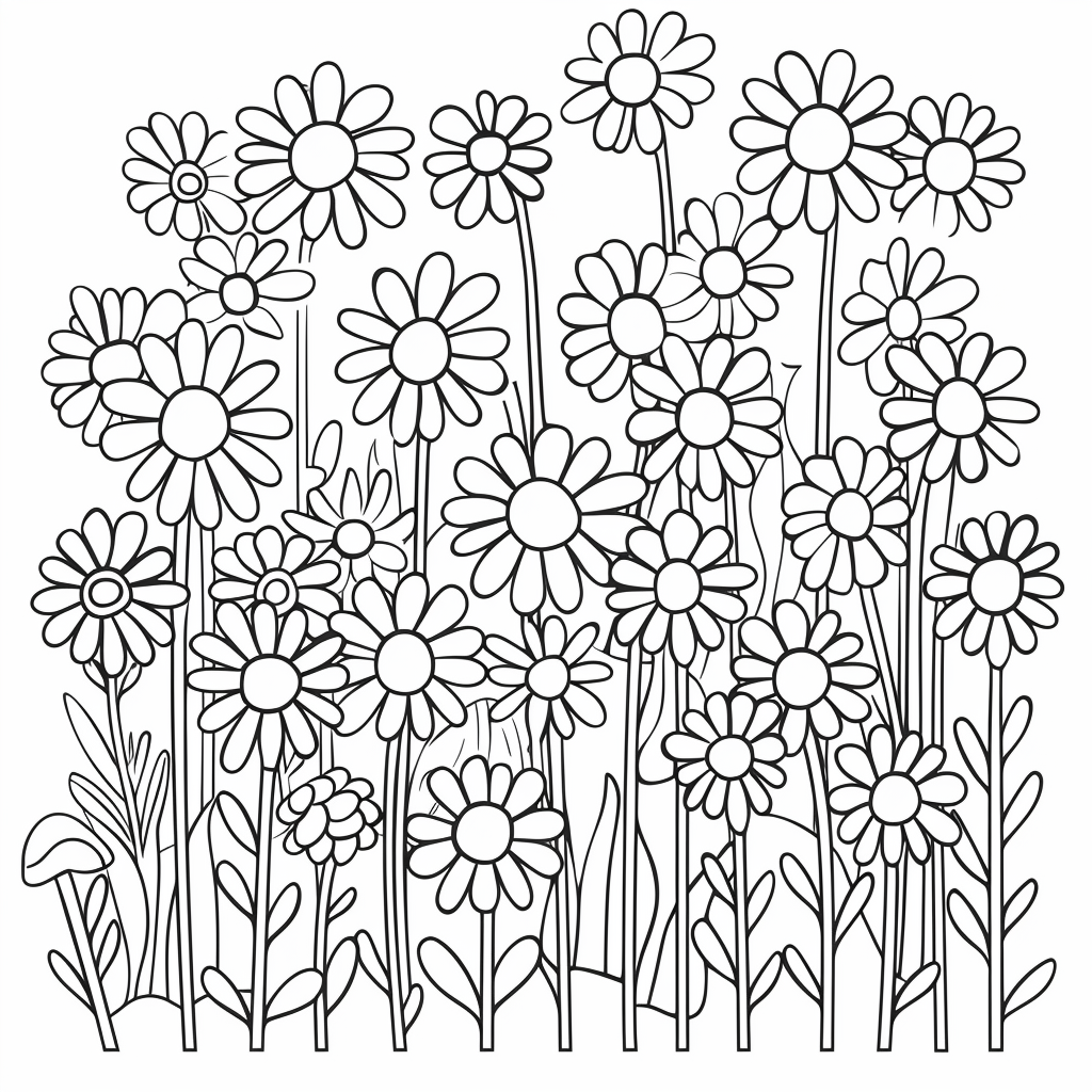 Field of Daisies for Preschoolers