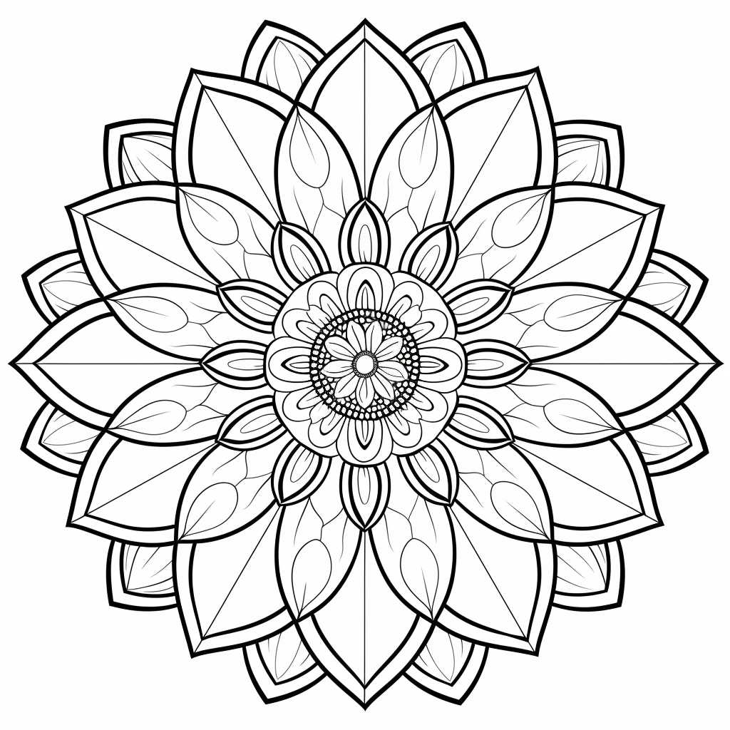 Intricate Daisy Flower Mandala