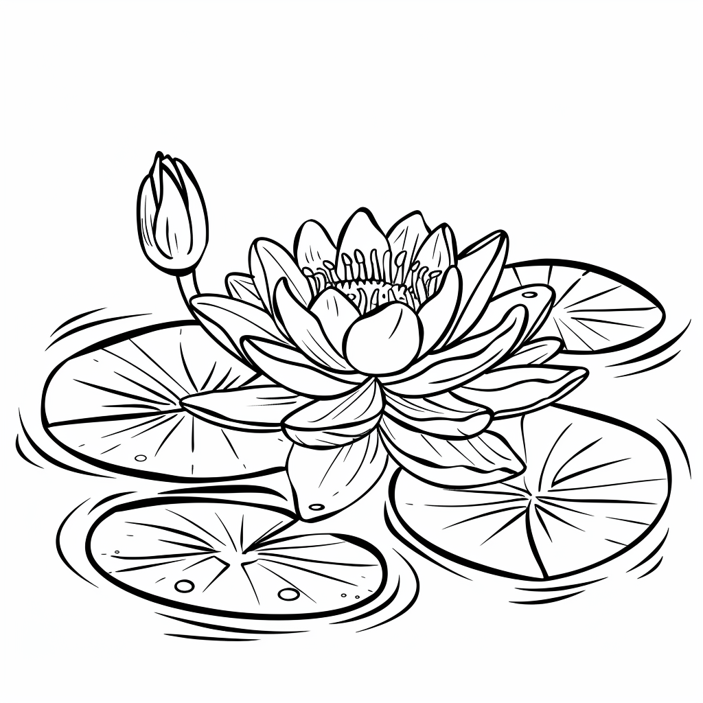 Large Water Lily on Pond