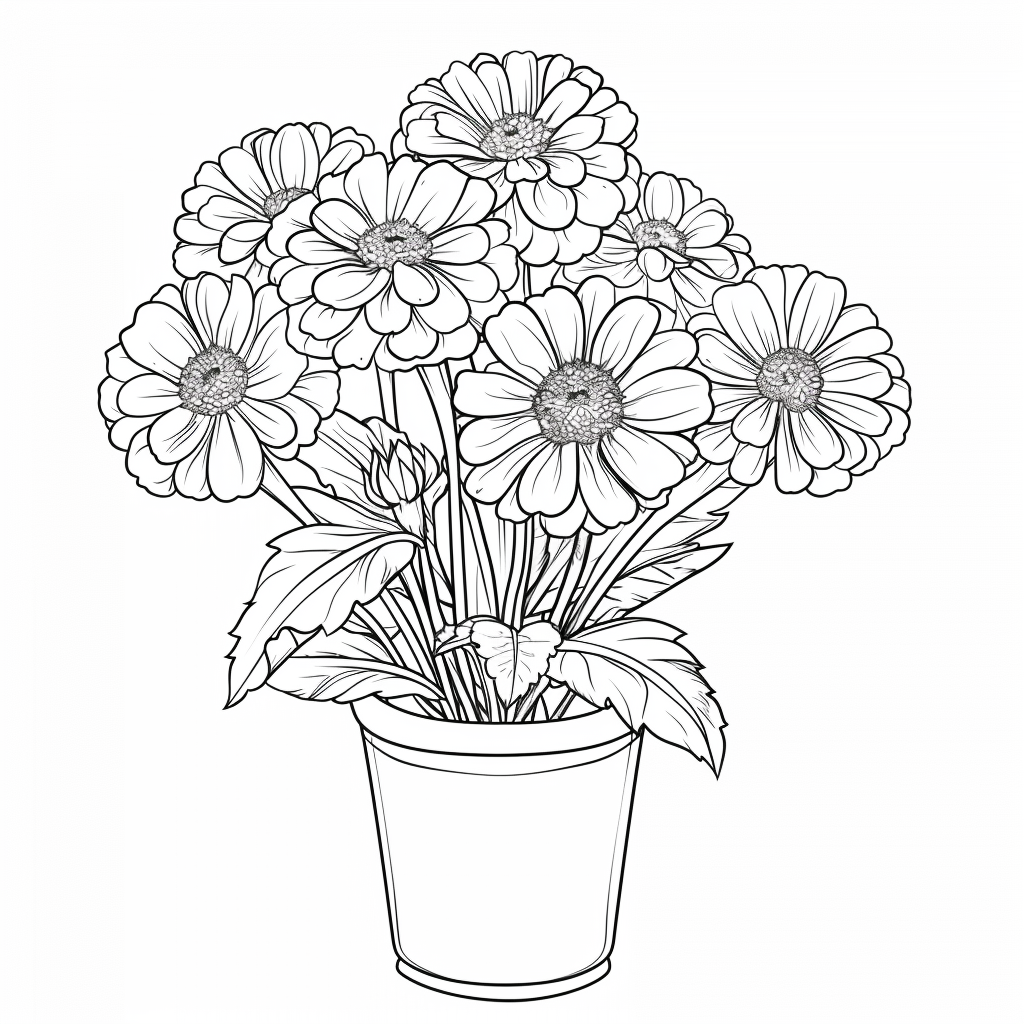 Pot of Marigolds