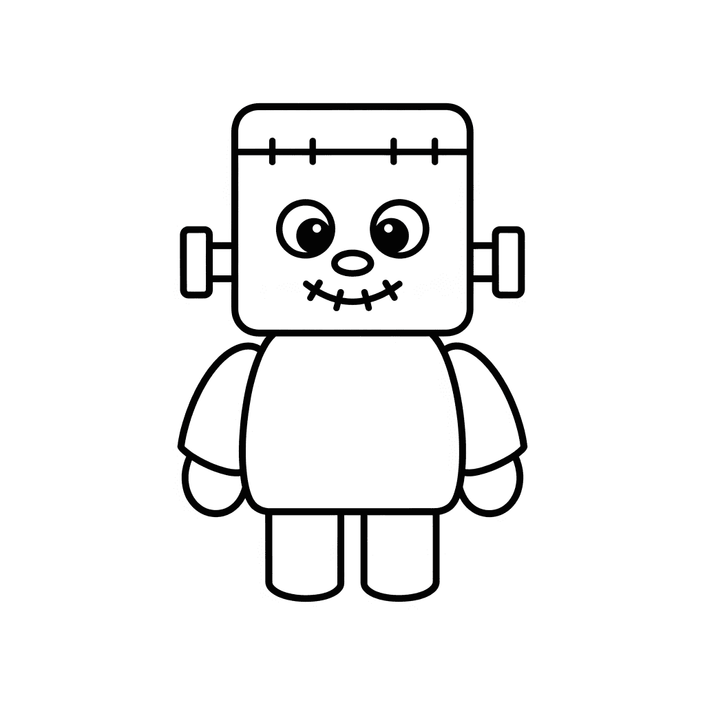 frankenstein coloring page
