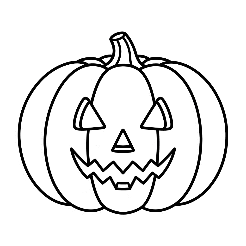 jack o lantern coloring page