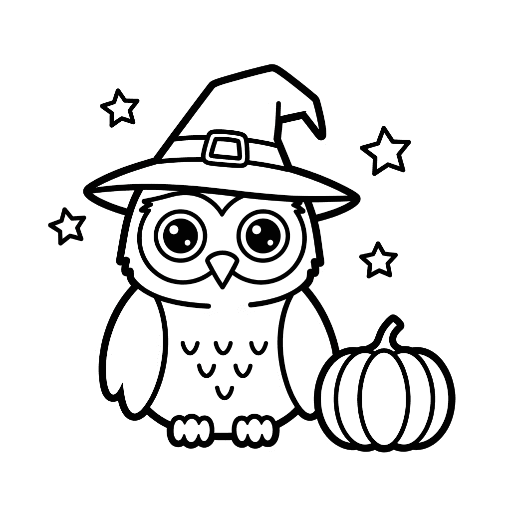 owl coloring page