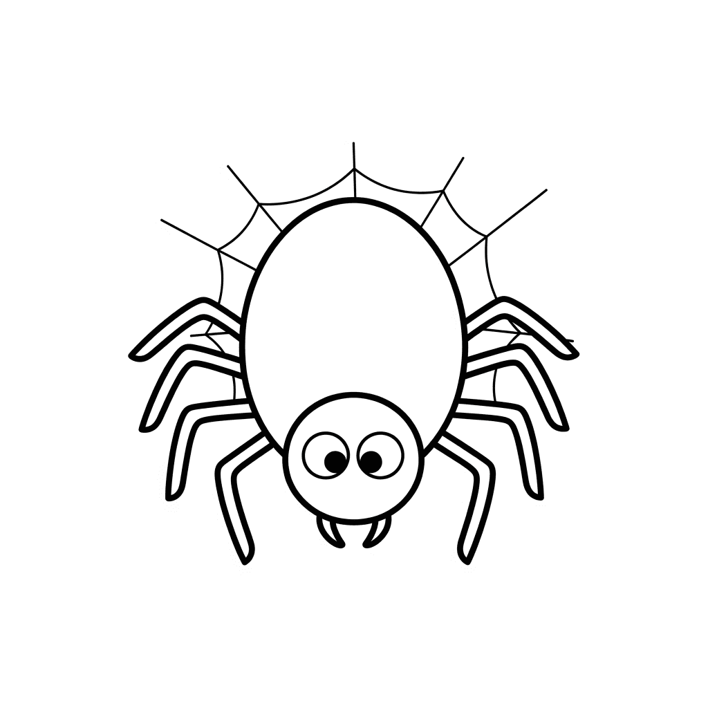 spider coloring page