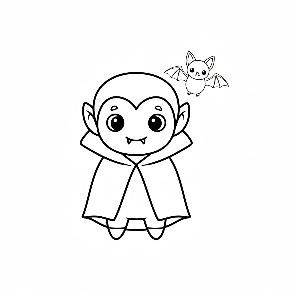 Vampire coloring page